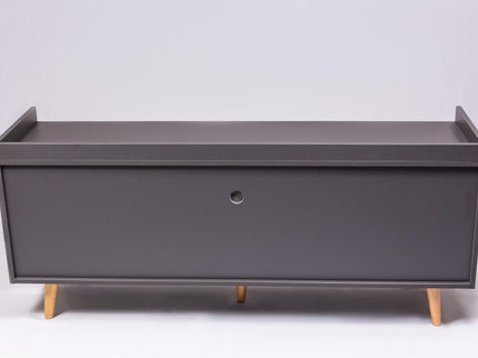 TV Stand For TVs Up To 60" With Open Storage Shelf, 2 Doors, 1 Drawer And Cable Management