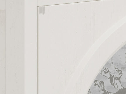 Vintage Farmhouse Bathroom Vanity With Ceramic Sink