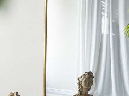 Arched Wall Mirror With Metal Frame, Wall Mirror For Living Room