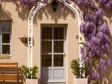 Metal Garden Arch Assemble Freely With 8 Styles Garden Arbor Trellis Climbing Plants Support Rose Arch