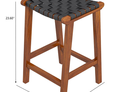 James - Mid-Century Modern Genuine Counter Stool