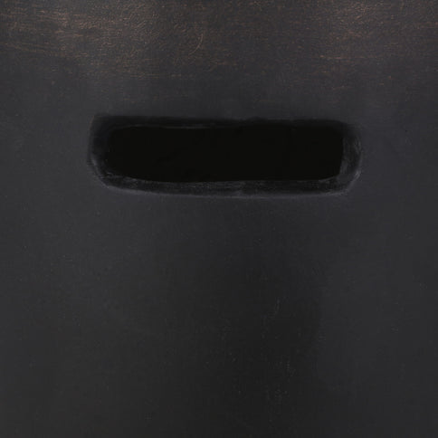 Outdoor End Table With Cutout Handle - Copper