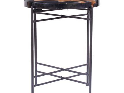 Side Table - Black / Brown