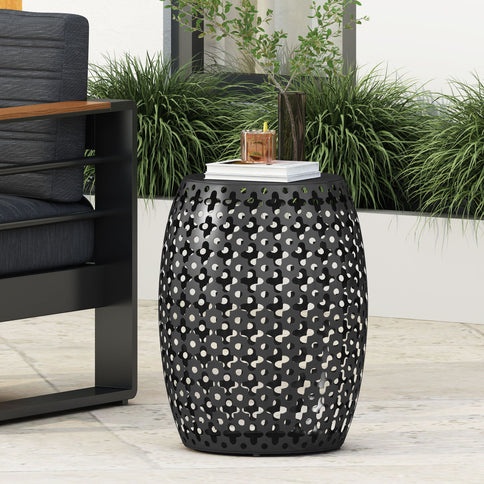 Modern Design, Metal End Table, Large