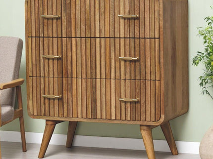 T Bar Ridged Chest - Brown