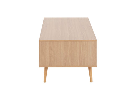 Astro - Contemporary Coffee Table - Natural / White