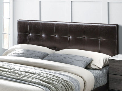 Contemporary Style Bed, Rectangle Headboard