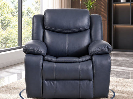 Rocker Recliner Chair With Manual Recline And 360° Swivel Base
