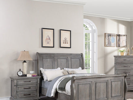 3 Piece Bedroom Set, Bed With 2 Nightstands