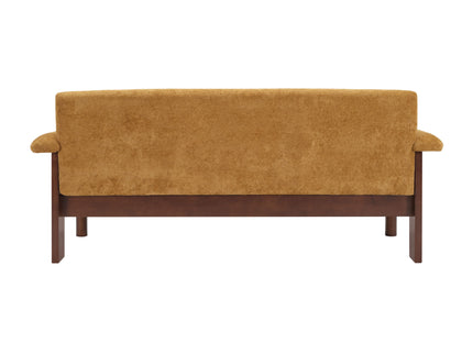 Sofa With Pillow Top Arms, Single Cushion Couch For Living Room - Yellow
