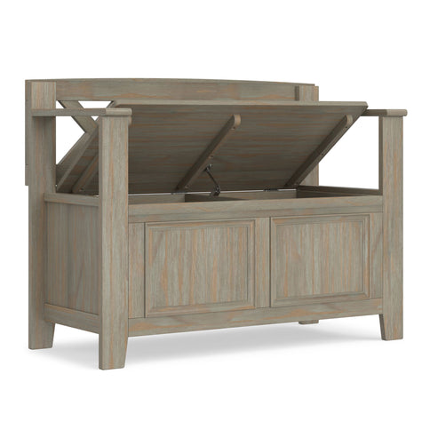 Amherst - Small Transitional Entryway Storage Bench