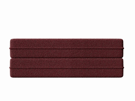 Modern Floor Sofa, With 2 Pillows, Convertible Teddy Fabric Foam Filled Bed