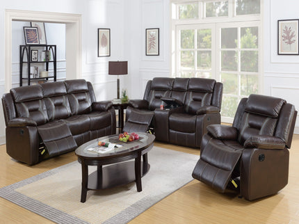 Living Room Set With Pillow Armrest And Tufted Backrest