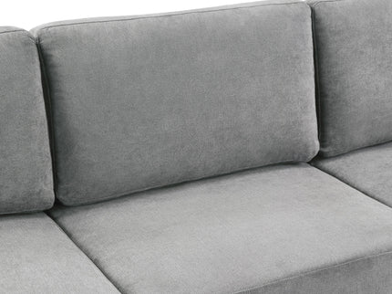 Modern 3 Seater Upholstered Sofa With Curved Design