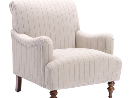 Sylvia - Striped Arm Chair - Natural