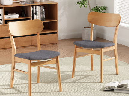 Brilliantine - Dining Chair With Cushion And Wood Frame (Set of 2)