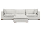 Gray / 3 Seater Sofa With Ottoman
