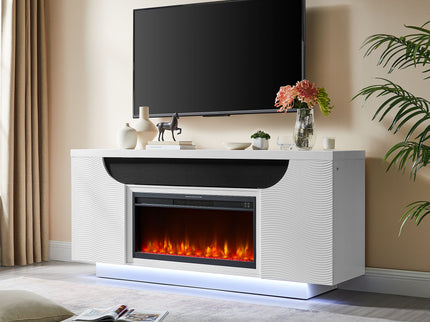 Alessia - Electric Fireplace With Multi Color LED And Flame Settings