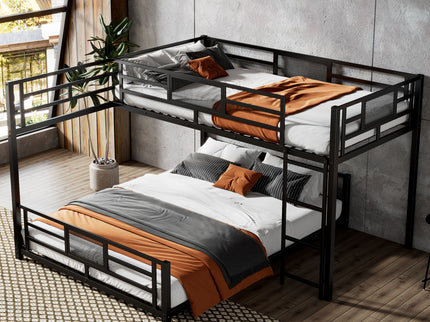 L-Shaped Bunk Bed & Safety Guaranteed
