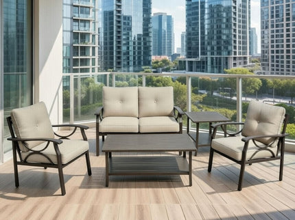 Patio Furniture Set & Coffee Table For Backyard