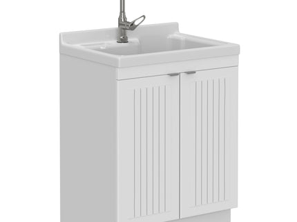 Murphy - Laundry Cabinet & Faucet And Stainless Steel Sink