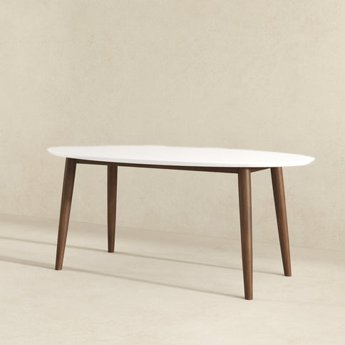 Ada - Mid-Century Modern Style Oval Dining Table