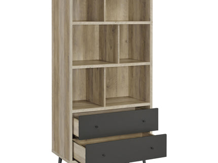 Minerva - 3 Shelf Bookcase With Drawers - Natural