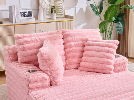 Oversized Chaise Lounge Chair Indoor With Pillows For Living Room