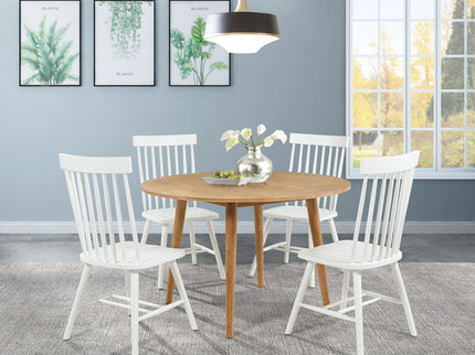 Finley - 5 Piece Dining Set With Round Table And Spindle Back Chairs