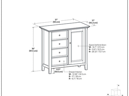 Amherst - Handcrafted Medium Storage Cabinet