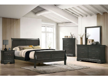 Louis Phillipe Sleigh Bed