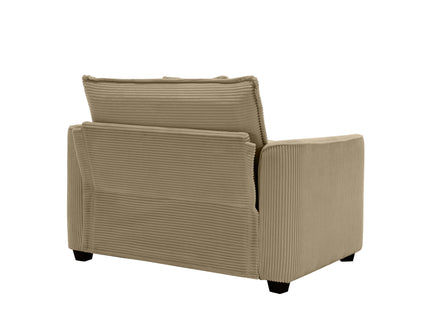 Modern Classic Fabric Single Chair Deep Seat Sofa With Pillow