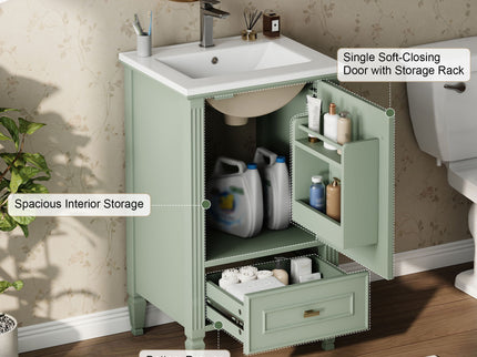 Retro Bathroom Vanity With Sink