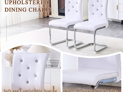 Elegant Design Upholstered Dining Chairs