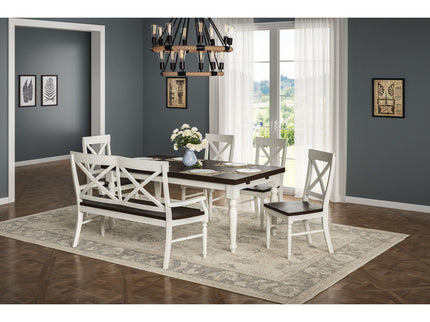 Mountina - Bench - Brown / White