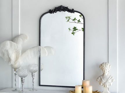 Arch Mirror, Baroque Inspired Wall Decor For Bathroom, Bedroom, Living Room