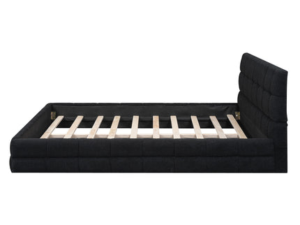 Upholstered Platform Bed With Headboard