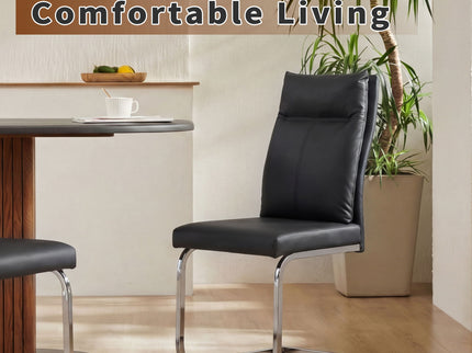 Modern Dining Chair SetWith Soft Cushion Backrest (2 Pieces)