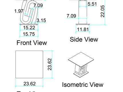 Chase - End Table Contemporary Design