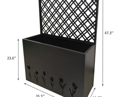 Tall Planter Raised Garden Bed With Trellis