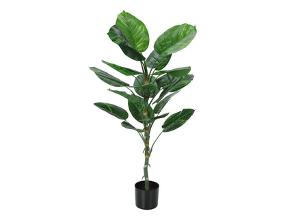 54" Tall, Artificial Plant, Dieffenbachia Tree, Indoor, Faux, Fake, Floor, Greenery, Potted, Real Touch, Decorative - Green / Black