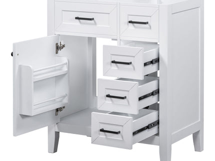 Modern Bathroom Vanity Base Only With Drawers, Freestanding Design