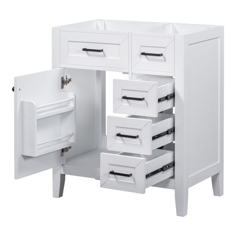 Modern Bathroom Vanity Base Only With Drawers, Freestanding Design