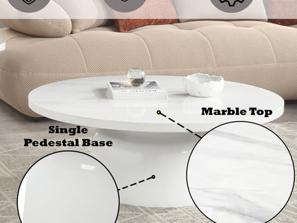 Zaid - Engineering Marble High Gloss Table