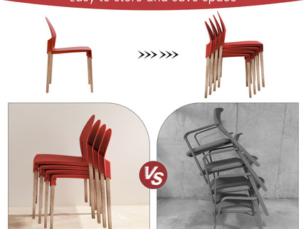 4 Piece Set Of Single Chairs With Long Table