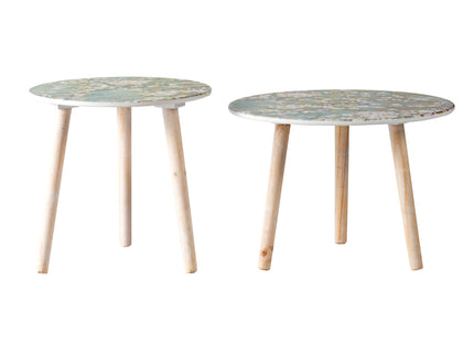 Nature-Inspired Side Tables (Set of 2)