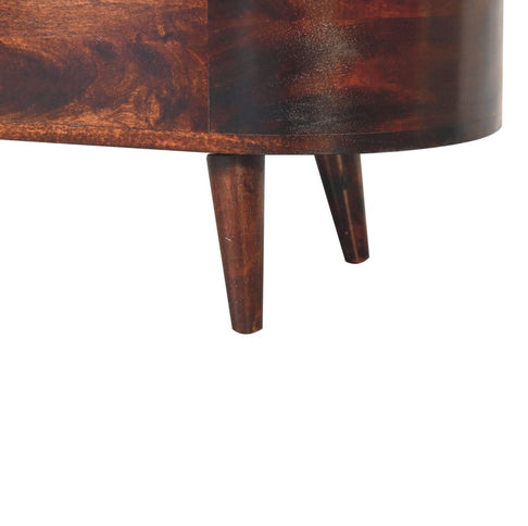 Rounded Lid Up Blanket Box