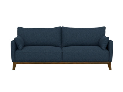 Sofa Wide With Attached Legs - Blue