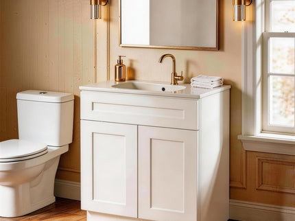 Shaker Base Cabinet With Soft-Close Drawer & Double Doors, Adjustable Shelf