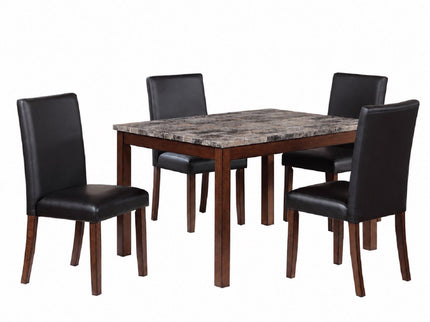 Dining Table With 4 Upholstered Side Chairs